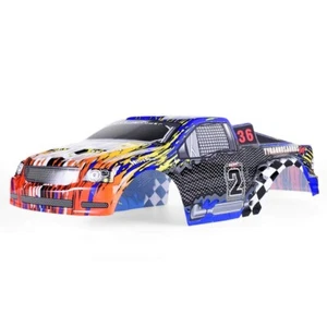 Carrocería de coche HSP RC azul/naranja con pegatinas 1/10 HSP 94188 94111 94108 - Imagen 1 de 12