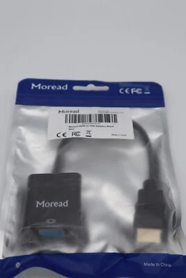 HDMI to VGA Adapter Moread Black - Image 1 of 3