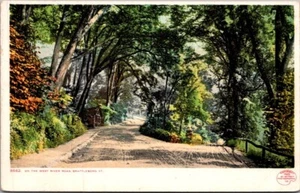 Postal WEST RIVER ROAD Brattleboro, Vermont VT sin usar - Imagen 1 de 2