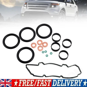 FOR FORD FIESTA FUSION 1.4 TDCI FUEL INJECTOR SEAL KIT WITH ROCKER COVER GASKET - Picture 1 of 5