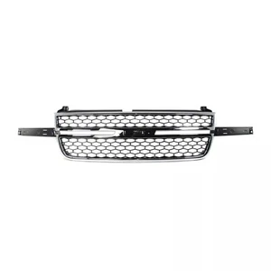 New Grille Assembly For 2003-2006 Chevrolet Silverado 1500 Chrome & Black Plasti - Picture 1 of 5