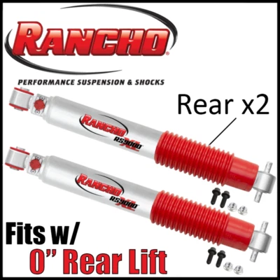 Пара задних амортизаторов Rancho RS9000XL 1995-01 Ford Explorer/Sport с подъемником 0 дюймов - Изображение 1 из 3