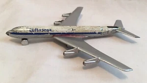 Metall Flugzeug Lufthansa Boeing 707 Schuco 784 3 Western Germany (8x7,5cm 3,25") - Bild 1 von 6