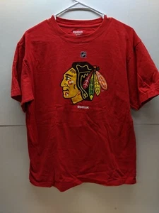 Camiseta Chicago Blackhawks Talla Grande Para Hombre Red Hawks Reebok - Imagen 1 de 7