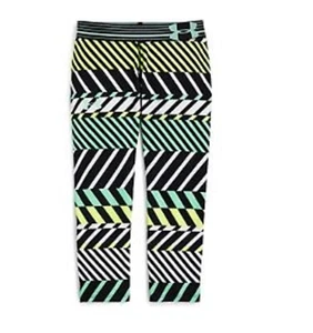 Under Armour Girls' 'Alpha' Print HeatGear Capris-Green/Black/Yellow, Medium - Picture 1 of 9