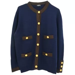 Chanel Cardigan Navy 144655 - Picture 1 of 10