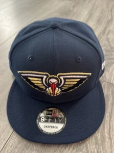 New Orleans Pelicans New Era 9Fifty SnapBack Adjustable Hat Navy Color - Picture 1 of 4