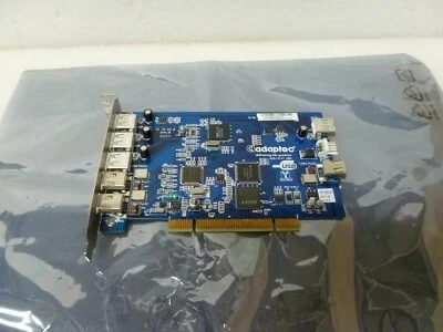 Adaptec AUA-3121 HBA Duo connect PCI 4 USB Ports & FireWire Card - Image 1 of 4