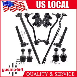 12PC Ball Joint Tie Rod End Sway Bar Kit For 00-04 Ford F-250 F-350 Super Duty - Picture 1 of 14