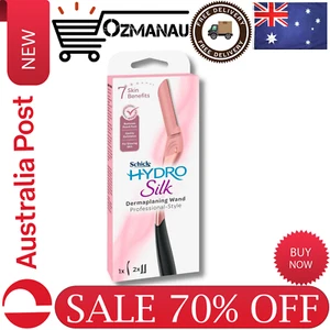 Schick - Hydro Silk | Dermaplaning Wand | 1 Handle with 2 Refills | 2 Blade R AU - Picture 1 of 6