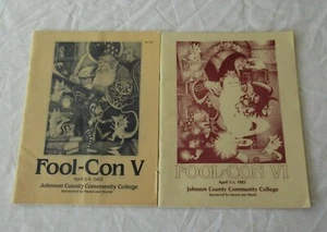 Vintage FOOL-CON Fool Con V & VI Fantasy Sci-Fi Convention Programs 1982 1983 - Picture 1 of 10