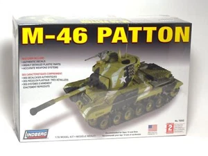 Lindberg 76002 1/35 Scale M-46 Patton Tank Plastic Model Kit - Picture 1 of 1