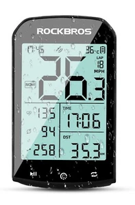 ROCKBROS Bike Computer Wireless Cycling Computers ANT+ Bluetooth Bicycle Compute - Picture 1 of 6