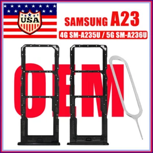 OEM SIM SD Card Tray Holder Slot For Samsung Galaxy A23 4G SM-A235F/ 5G SM-A236U - Picture 1 of 3