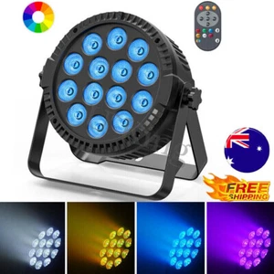 200W RGBW DMX 14LED Par Can Light Beam Stage DJ Disco Party Club Light Remote - Picture 1 of 25