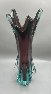 VINTAGE MURANO ART GLASS VASE - Picture 1 of 7