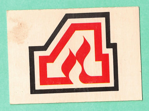 (1) ATLANTA FLAMES  1977-78 O-PEE-CHEE  # 322 TEAM LOGO VG  (I6918)