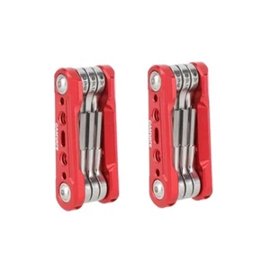 2x CAMVATE Utensile Portatile Multifunzione Tascabile 6 in 1 Chiavi Esagonali Mozzo Cacciavite - Foto 1 di 8