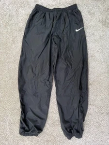 Nike Sweatpants Youth Boys Extra Large (18-20) Black Track Zip Ankle VINTAGE - Picture 1 of 12