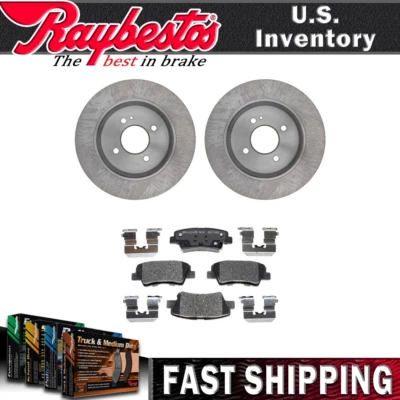 Задние тормозные диски и керамические тормозные колодки с оборудованием для 2012-2017 Kia Rio - Изображение 1 из 4