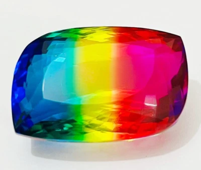 Zertifizierter Wassermelonen-Turmalin 79+ kt loser Edelstein mehrfarbig ausge... - Bild 1 von 4