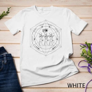 Heilige Geometrie Wissenschaft Ägyptisch T-Shirt T-Shirt Unisex T-Shirt - Bild 1 von 15