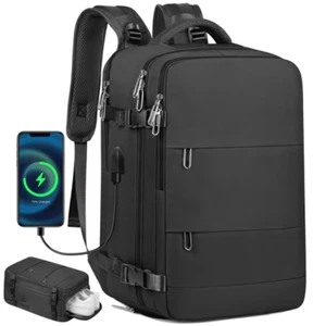 DAKOMM Travel Backpack for Women Men, Carry On Backpack with USB Charging Port - Picture 1 of 7