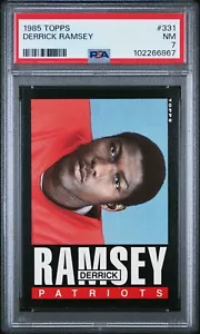 Derrick Ramsey 1985 Topps #331 PSA 7 casi como nuevo New England Patriots - Imagen 1 de 2