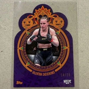 2024 Topps Noche UFC - VALENTINA SHEVCHENKO púrpura troquelado 14/25 #4 - Imagen 1 de 2