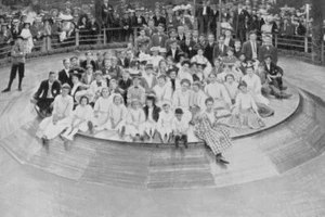 Coney Island Steeplechase Roulette Rad 4x6 Nachdruck des alten Fotos - Bild 1 von 1