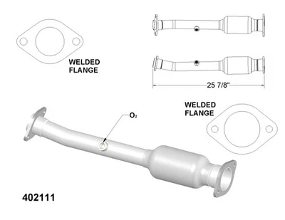Convertidor catalítico trasero derecho para Nissan Armada 2009-2012 Foto 1 de 2