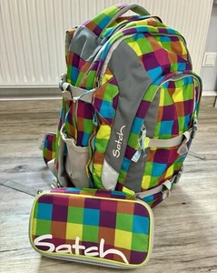 Ergobag Satch Beach Leach bunt Kariert + Federtasche Top!!! - Bild 1 von 24