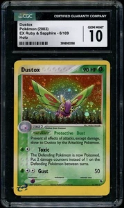2003 Pokemon EX Ruby & Sapphire Dustox #6 Holo Rare CGC 10 GEM MINT - Picture 1 of 2