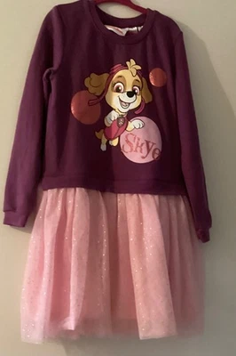 GIRLS BLUE PAW PATROL”SKYE”  DRESS   6-8 YEARS - Image 1 of 4