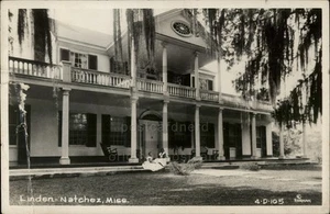 RPPC Linden Natchez,MS  Mansion Adams County Mississippi 50s [Fold Damage] - Picture 1 of 5