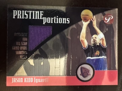 2001-02 Topps Pristine JASON KIDD Pristine Portions All Star Shirt Patch Suns - Image 1 of 2