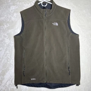 The North Face Vest Mens XL Green Fleece Windwall Windbreaker Hiking Outdoors - Picture 1 of 14