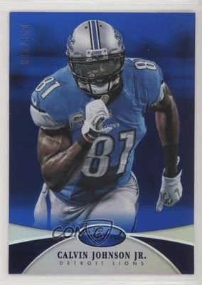 2013 Certified Mirror Blue /100 Calvin Johnson Jr #80 HOF - Image 1 of 2