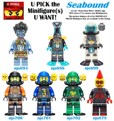 Minifiguras genuinas LEGO U PICK Ninjago SEABOUND **NUEVAS** Foto 1 de 4