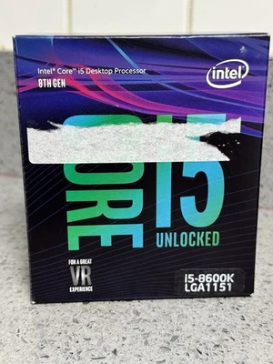 Intel Core i5-8600K 8th Gen 6-Core 3.6GHz CPU – Unlocked, Boxed, Tested - Image 1 of 4