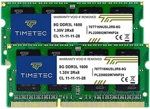 16GB Kit(2X8Gb) DDR3L / DDR3 1600 Mhz (DDR3L-1600) PC3L-12800 / PC3-12800 Non-Ec - Foto 1 di 12