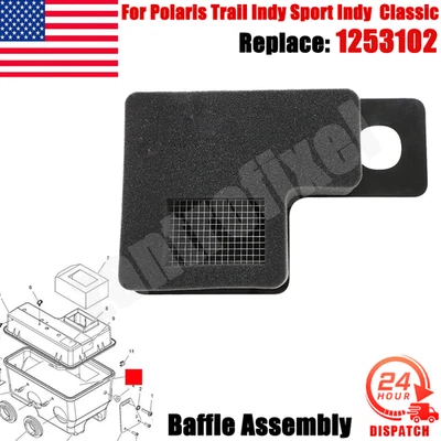 For Polaris 1253102 Air Filter Box Baffle Assembly Indy Trail Touring Classic US - Image 1 of 4