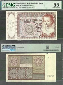 Niederlande P-60 25 Gulden 1943-44 PMG 55 - Bild 1 von 4