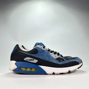 Nike Air Max 90 Atlantic Blu Retro Running Sneaker DM0029-001 Uomo Taglia 12,5 - Foto 1 di 10