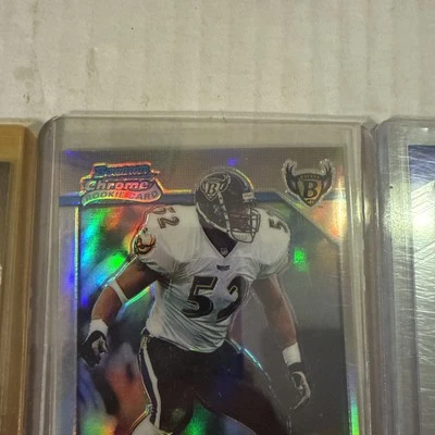Bowman Chrome 2001 - 1996 Design Rookie Refractors Ray Lewis #BRC2 Foto 1 de 4