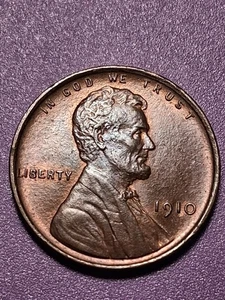 1910-P LINCOLN CENT. MS/ BU/ RB. - Picture 1 of 2