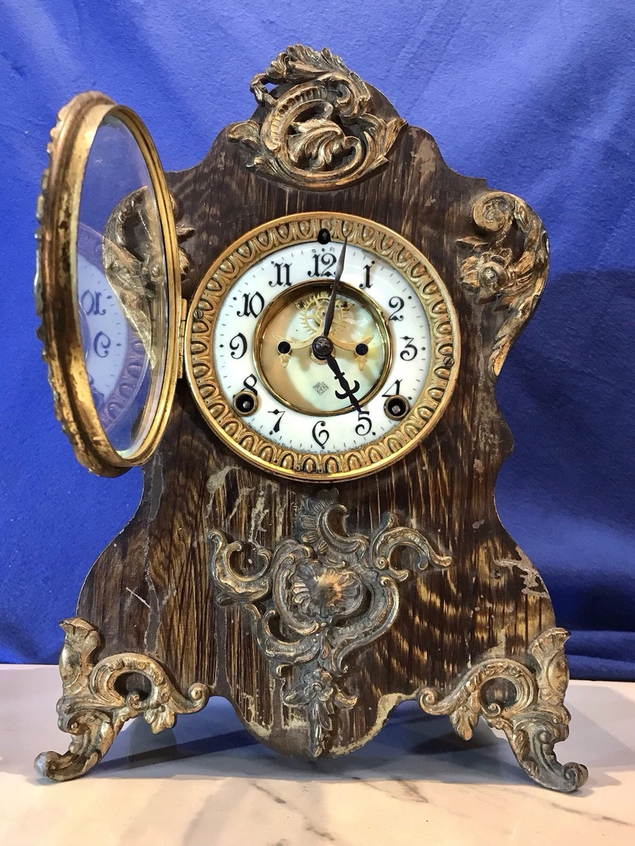 Ansonia Clock Key In Collectible Shelf & Mantel Clocks (Pre-1930