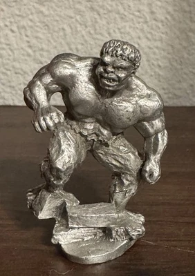 Marvel Action Figure Hulk. 1990 Maurus Gallo Pewter Sculptures – Rare - Image 1 of 3