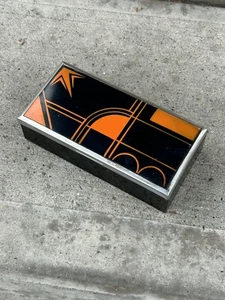 30er Jahre Bauhaus Emaille Schatulle Modernist Design - Bild 1 von 12