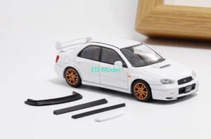 BN 1:64 Furuya White Impreza WRX STI VIII 8 Sedan Model Diecast Metal Car - Picture 1 of 6